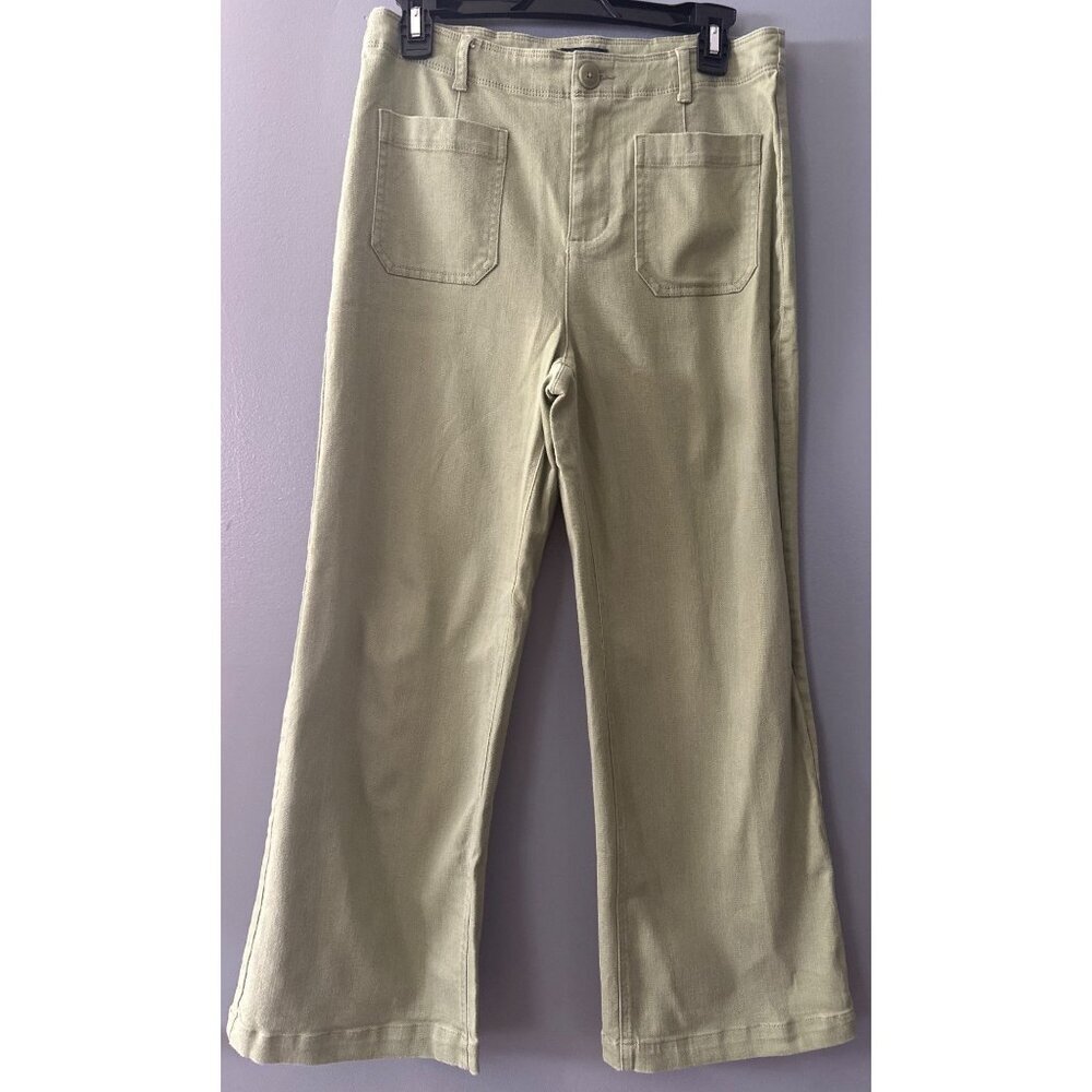 Studio Park Women’s Wide Leg Jeans Size 6 Green streetwear casual y2k spring